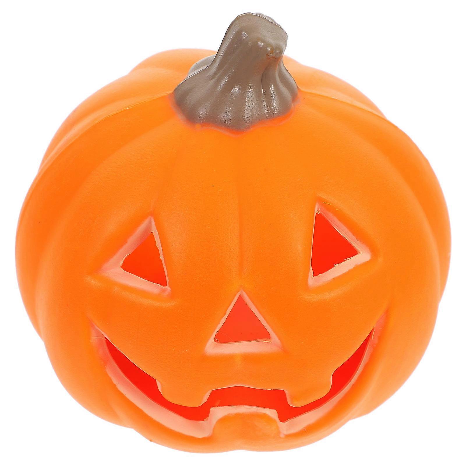 Pumpkin Lamp Decor Pumpkin Statue Halloween Theme Friends Family Children 4.7×4.7×4.7in 1Pcs