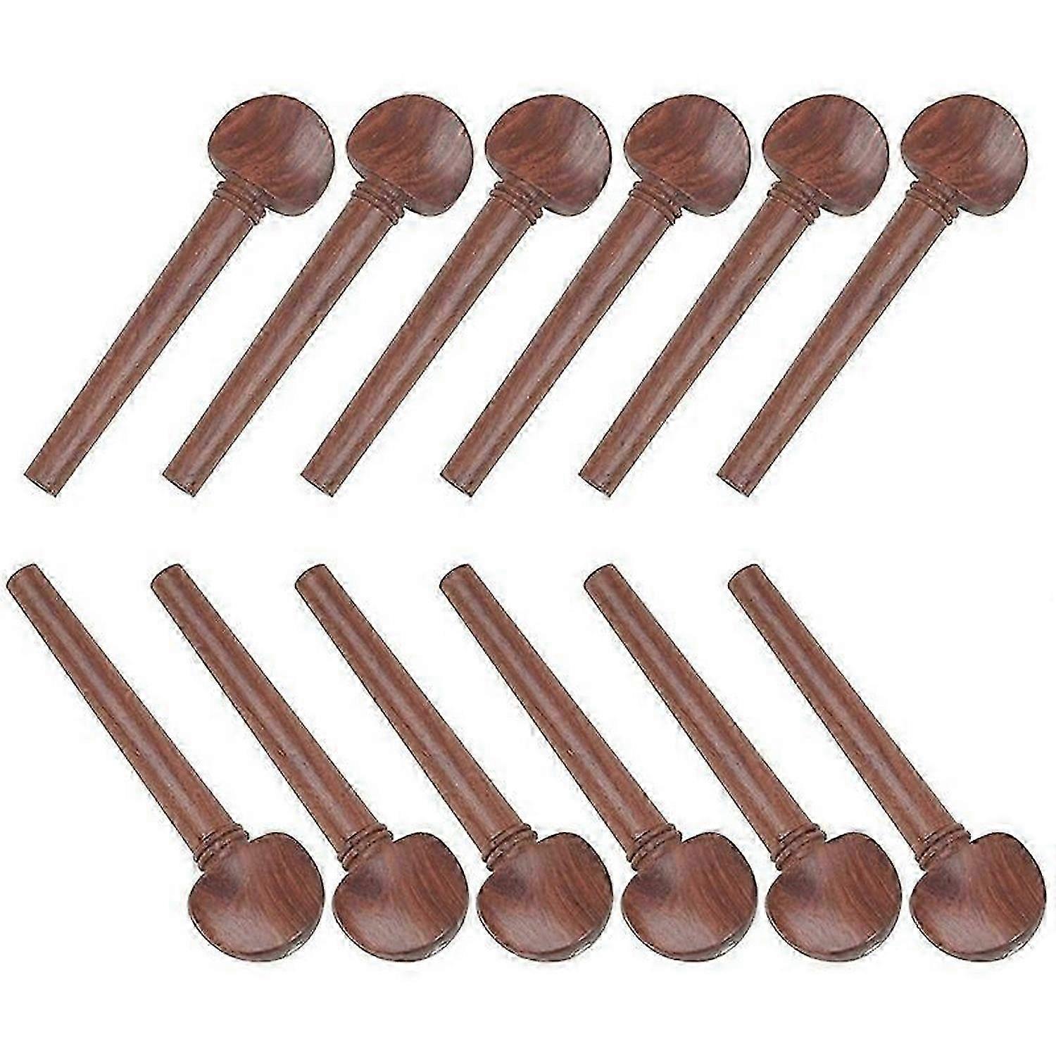 Piano Mahogany Pegs with Fish Eyes 12 Pack Mahogany Pegs String Button Musical Instrument Accessorie SZRH A-1231