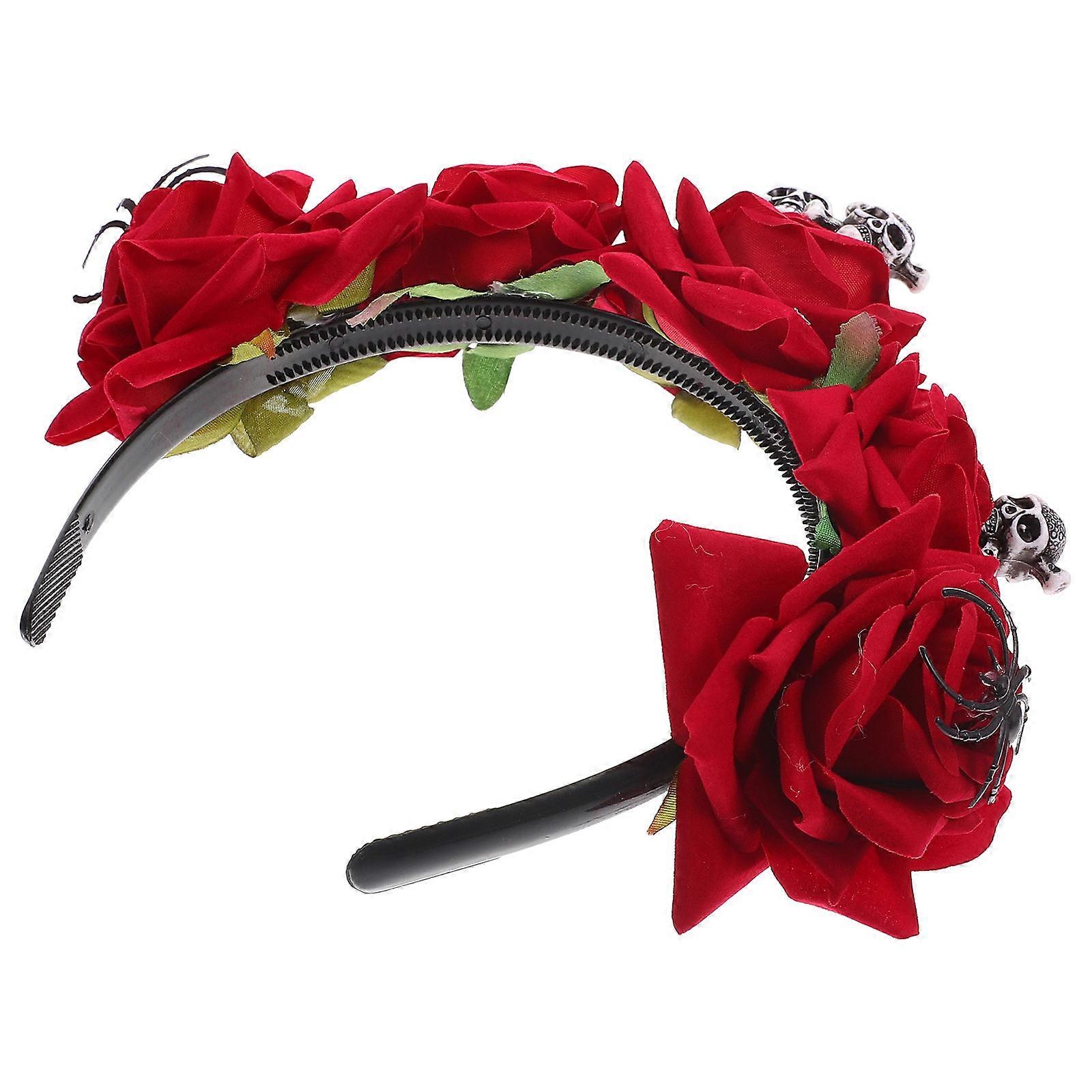 Halloween Cosplay Accessory Red Cloth Headband 1 Set