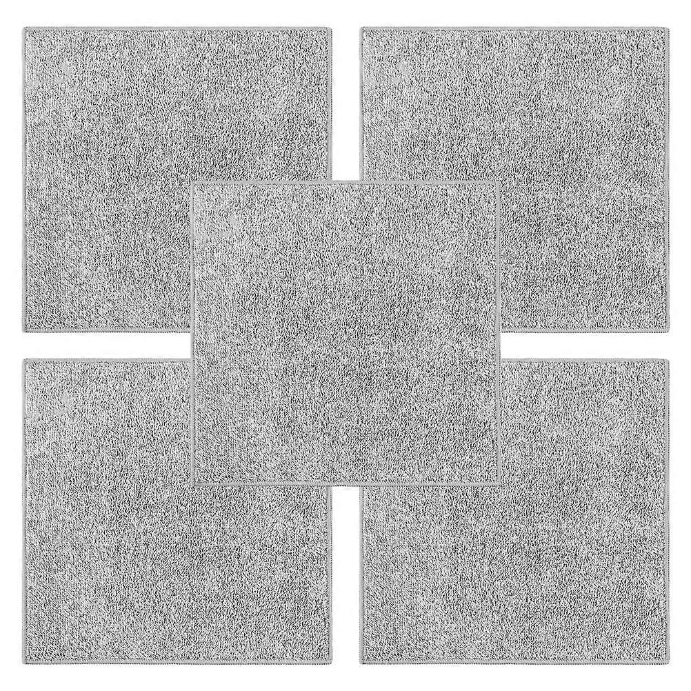 Kitchen Duster Cloth Scouring Practical Design Charcoal Bamboo 25X25CM 5Pcs