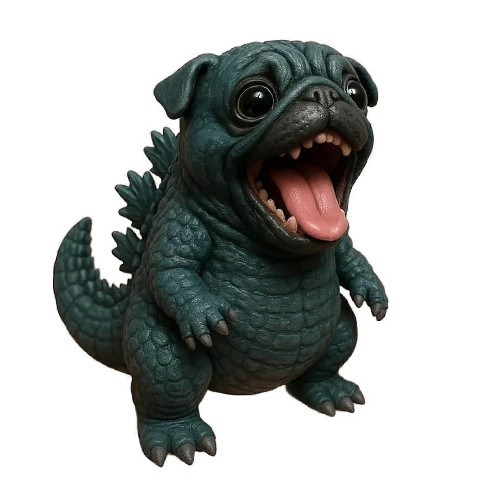 Interesting dog figurines, cute and creative monster dog statues, suitable as a keepsake gift for animal lovers.