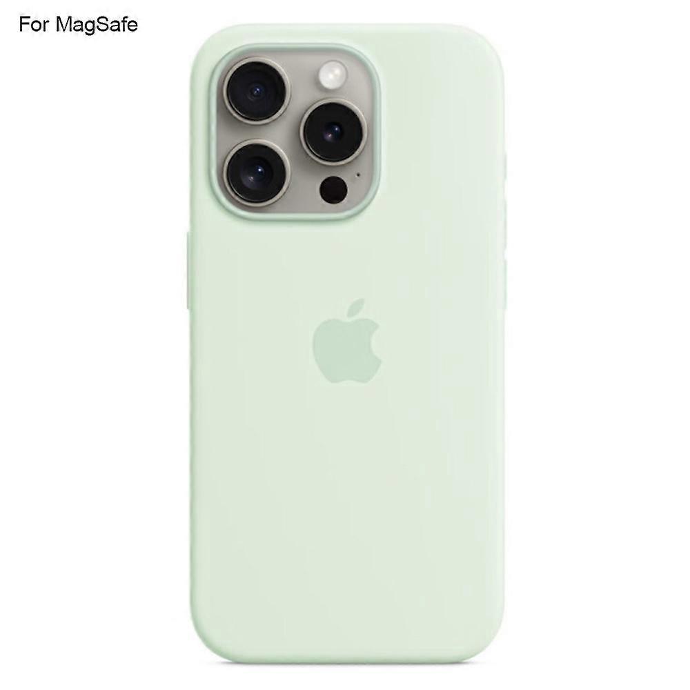 لحافظة iPhone 15 Pro Max متوافقة مع غطاء خلفي للهاتف من السيليكون السائل MagSafe [Induction Popov