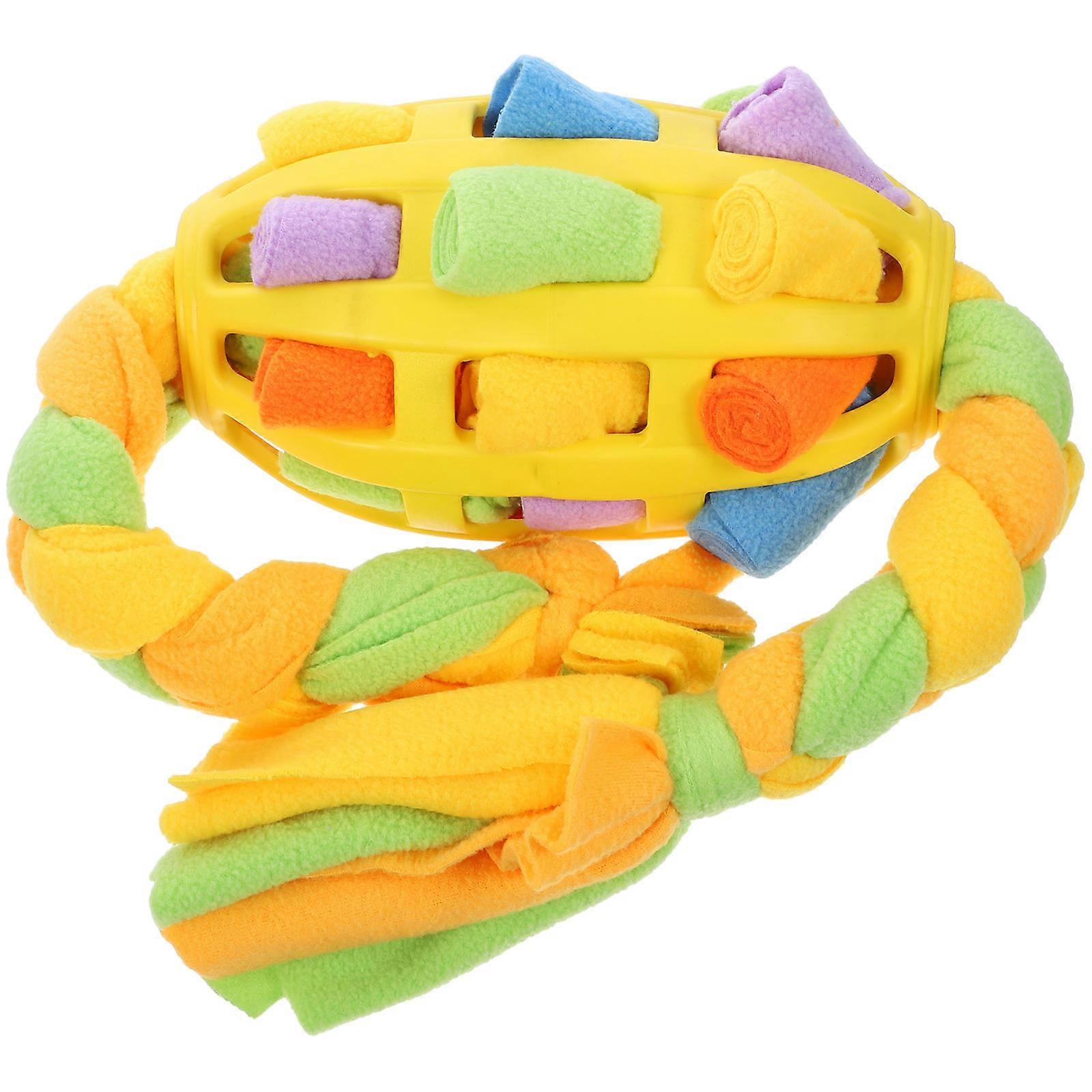 Dog Interactive Ball Toy Problem Solving Training Behavior Correction 84.00X11.00X11.00cm Yellow 1Pack