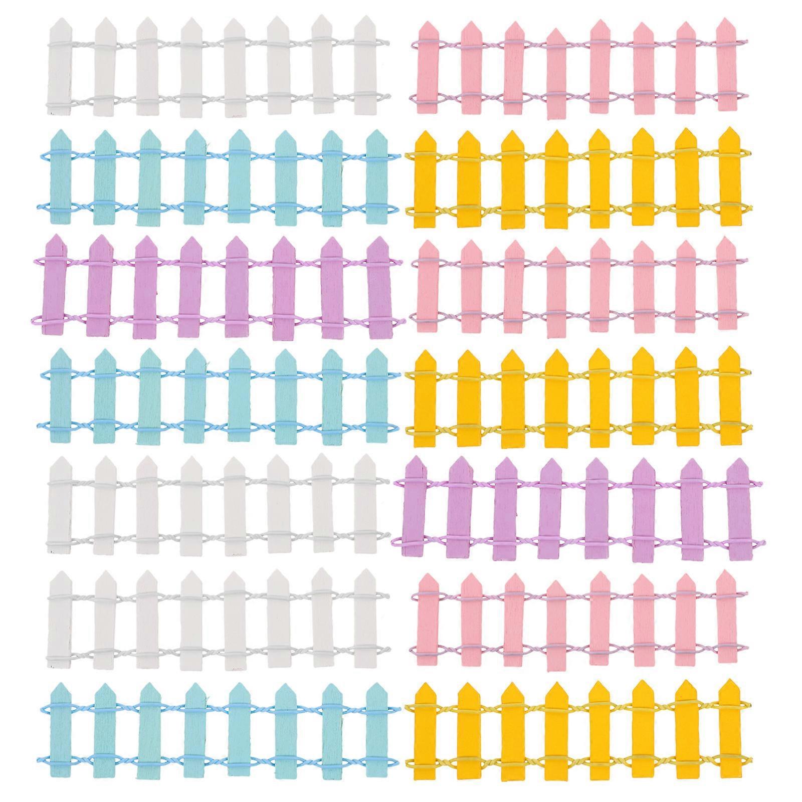 15pcs Mini Garden Decorative Fence Set – Lightweight & Durable Miniature Fences for DIY Fairy Gardens, Dollhouses, and Mini Landscapes