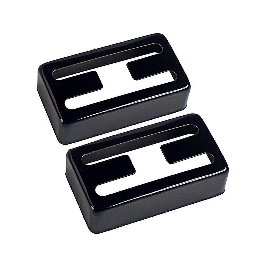 Here's a refined and professional product description based on your input:
**2pcs Black Metal H Hole Humbucker Covers for Guitar Pickups**