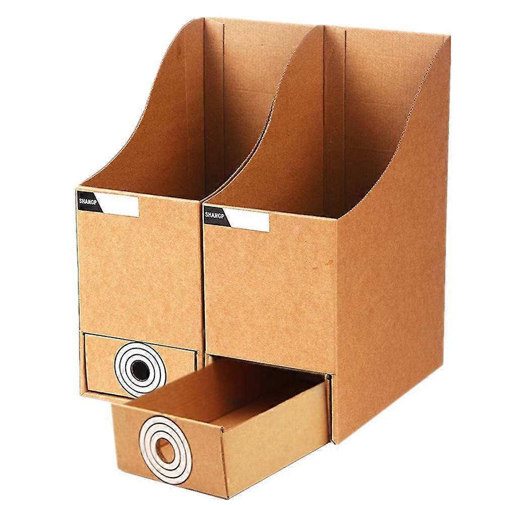 File Organiser Magazine Rack Cardboard Magazine Book Rack File Magazine Holder Office Organiser Storage Desk Storage