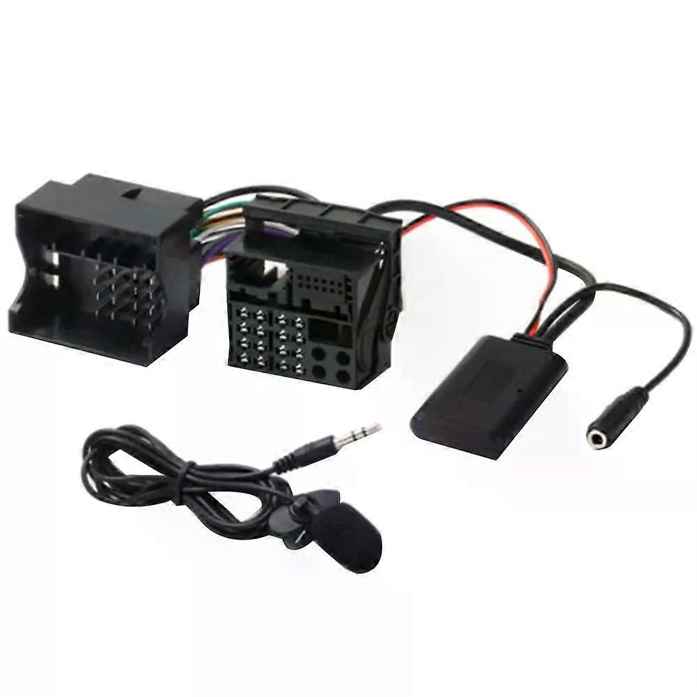 L16A-For CD30 Mp3 CDC40 CD70 DVD90 HeadUnit Install Full Harness Plug Microphone Handsfree Bluetooth 50 AUX Adapter