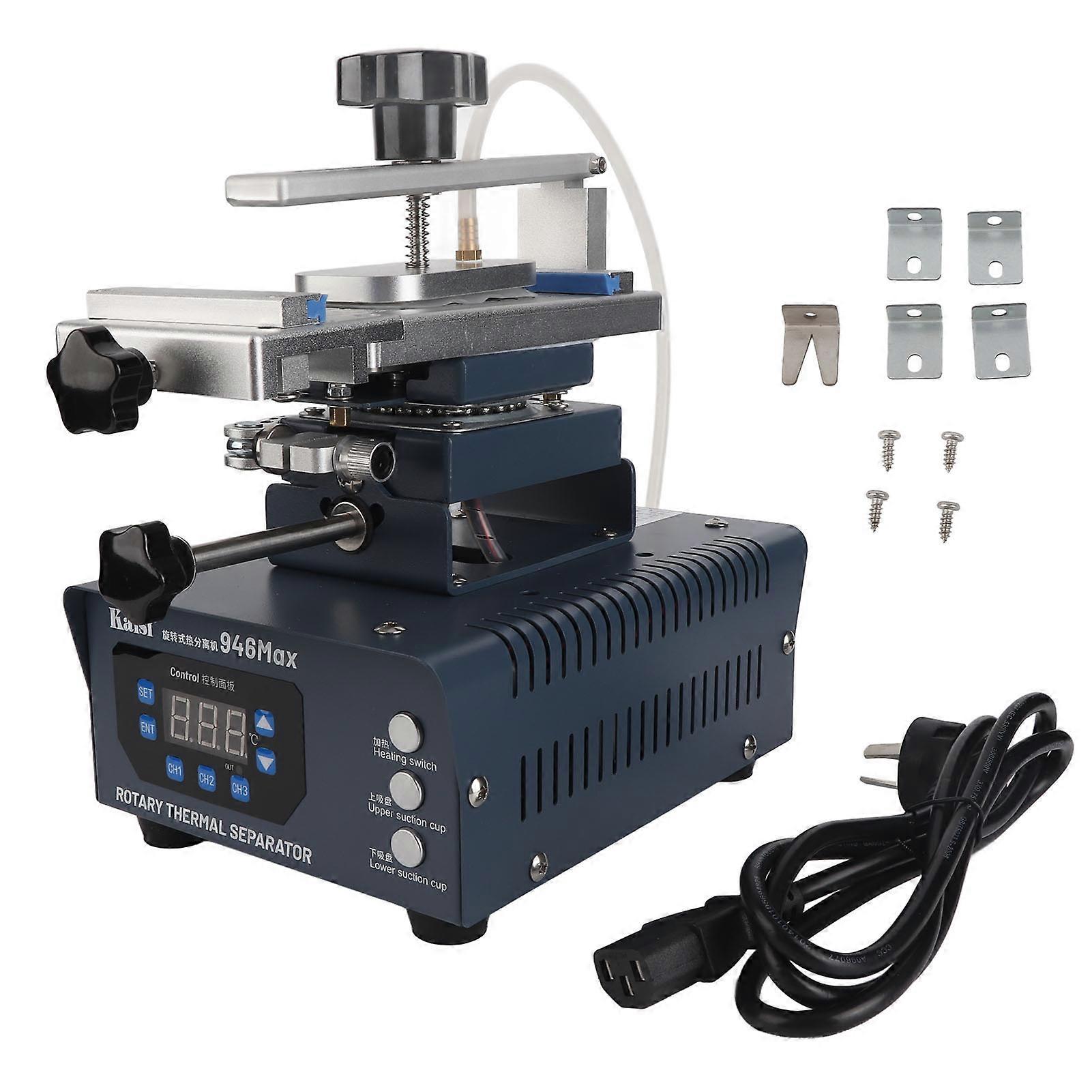 LCD Screen Separator Machine Multifunctional 185° Rotation Mobile Phone Screen Separator 110‑240V AU Plug
