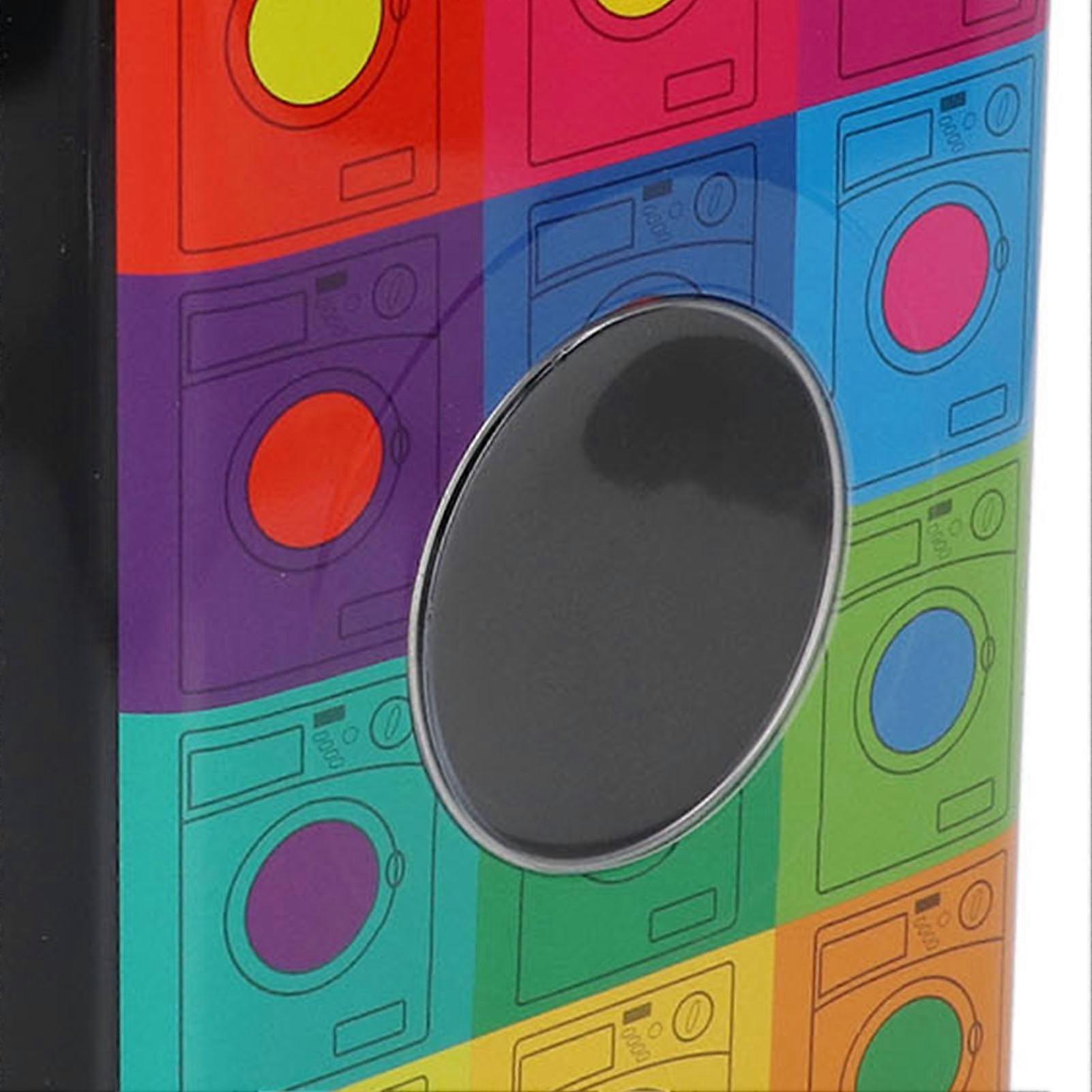 Laundry Powder Container Tinplate Large Capacity Simple Laundry Bead Storage Box Container With Handle Pink