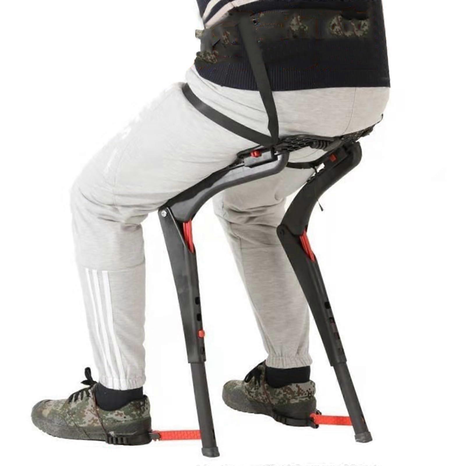 Portable invisible stool, portable foldable camping stool, multifunctional lightweight seat with legs, suitable for concerts