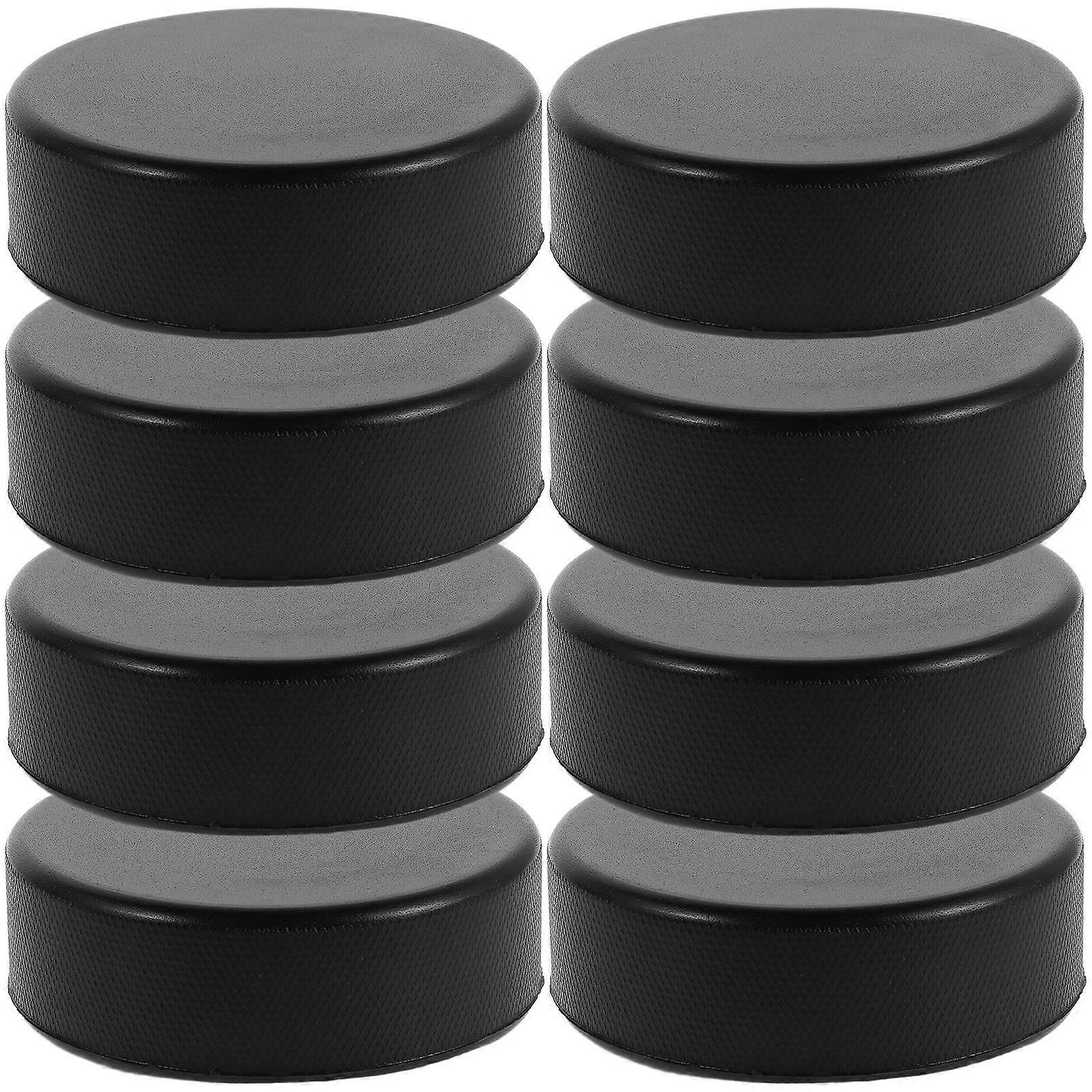 Floor Hockey Pucks for Ice Hockey and Table Hockey Games Indoor and Outdoor Usage Lightweight Black 7.00X7.00X2.50CM 20Pcs