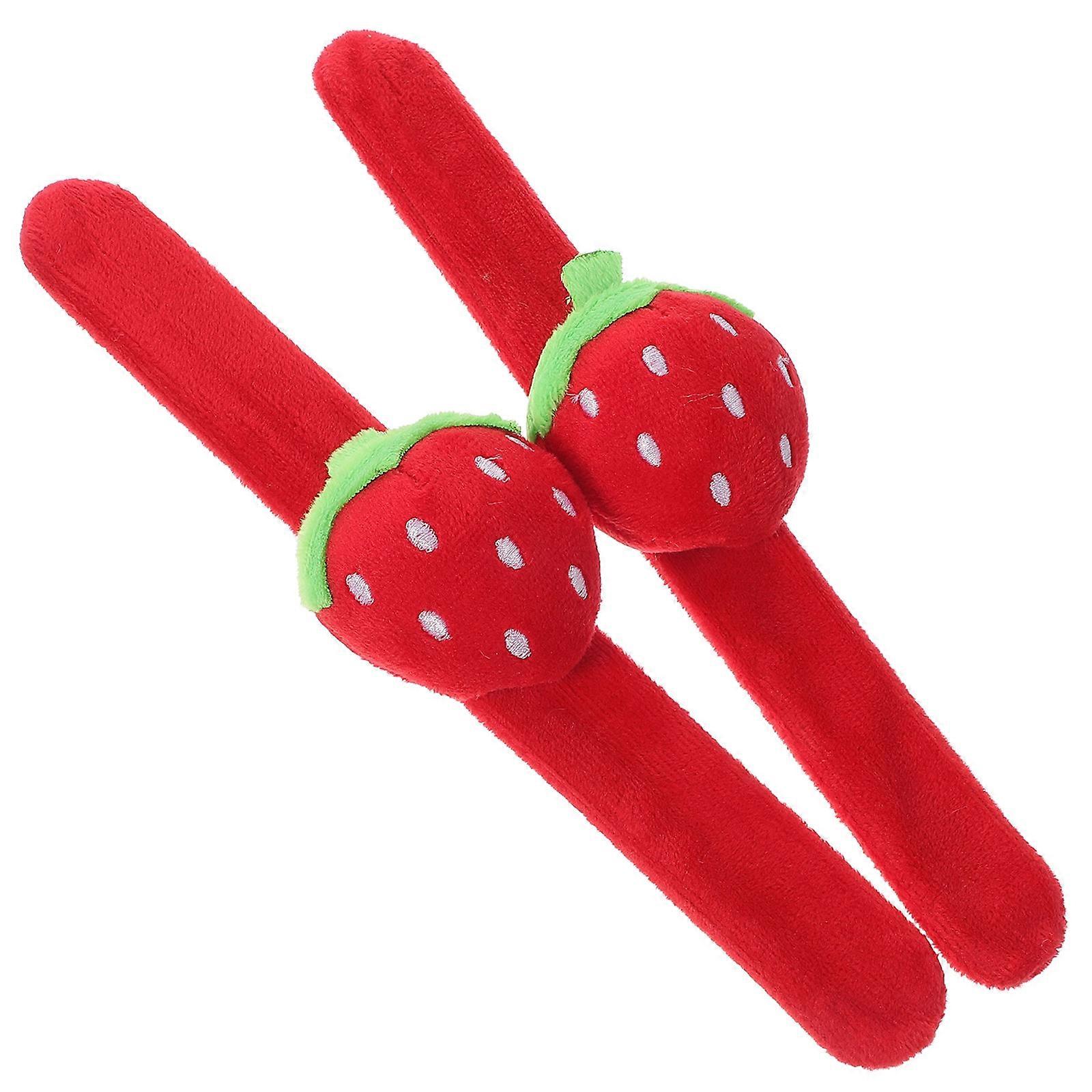 Kids Toy Plush Slap Bands Christmas Party Favors PP Cotton Comfortable to Wear 2pcs