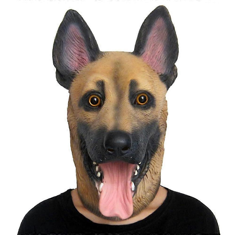 Halloween Animal Mask - Latex Panther Tiger Elephant Dog Rooster Headwear for Carnival Theme Party, Fun Costume Accessory