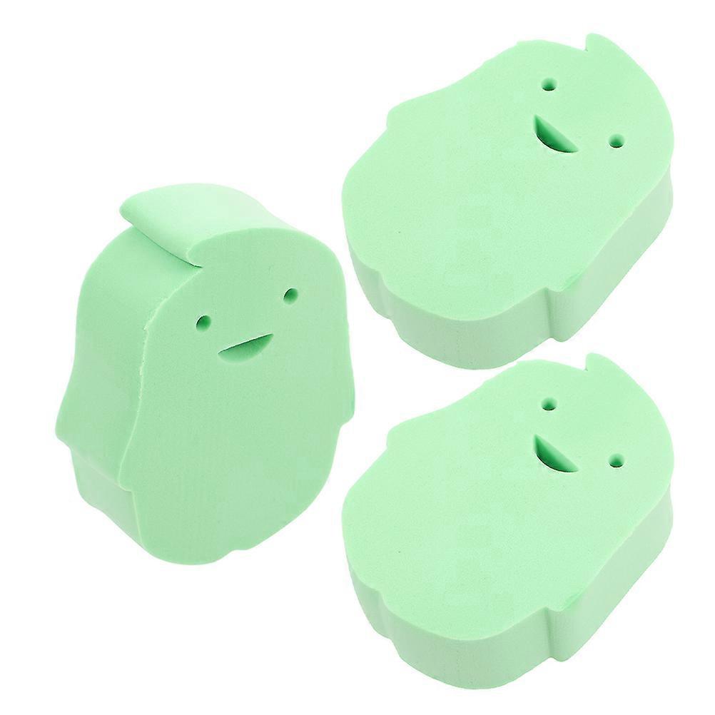 Baby Bath Sponge With Cute Shapes For Newborns And Toddlers PVA Material Exfoliating 3Pcs