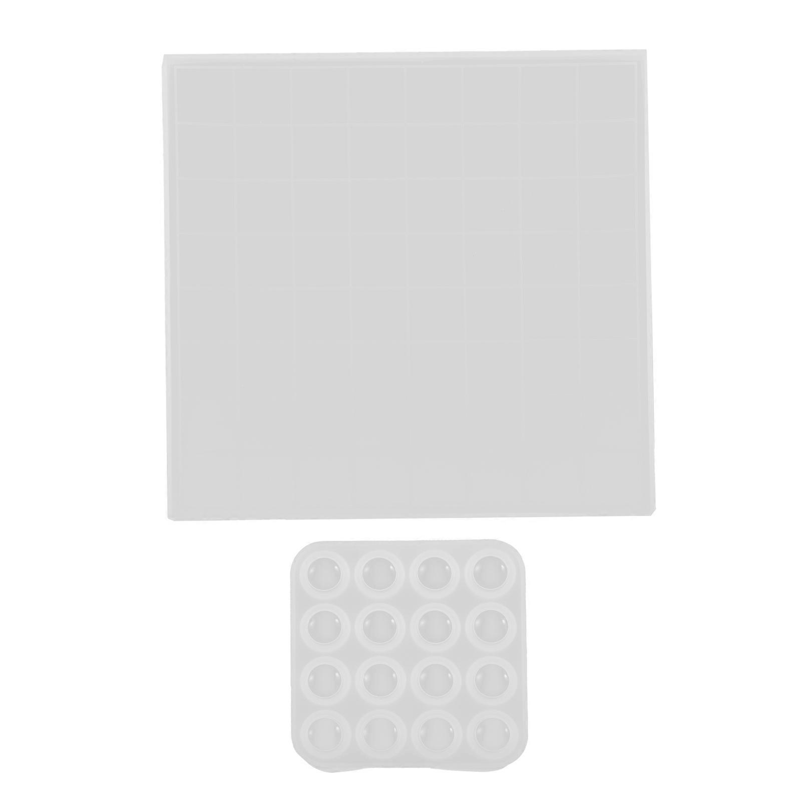 Go Game Casting Mold Chess Resin Molds Square Shape Home Office Use 1Set