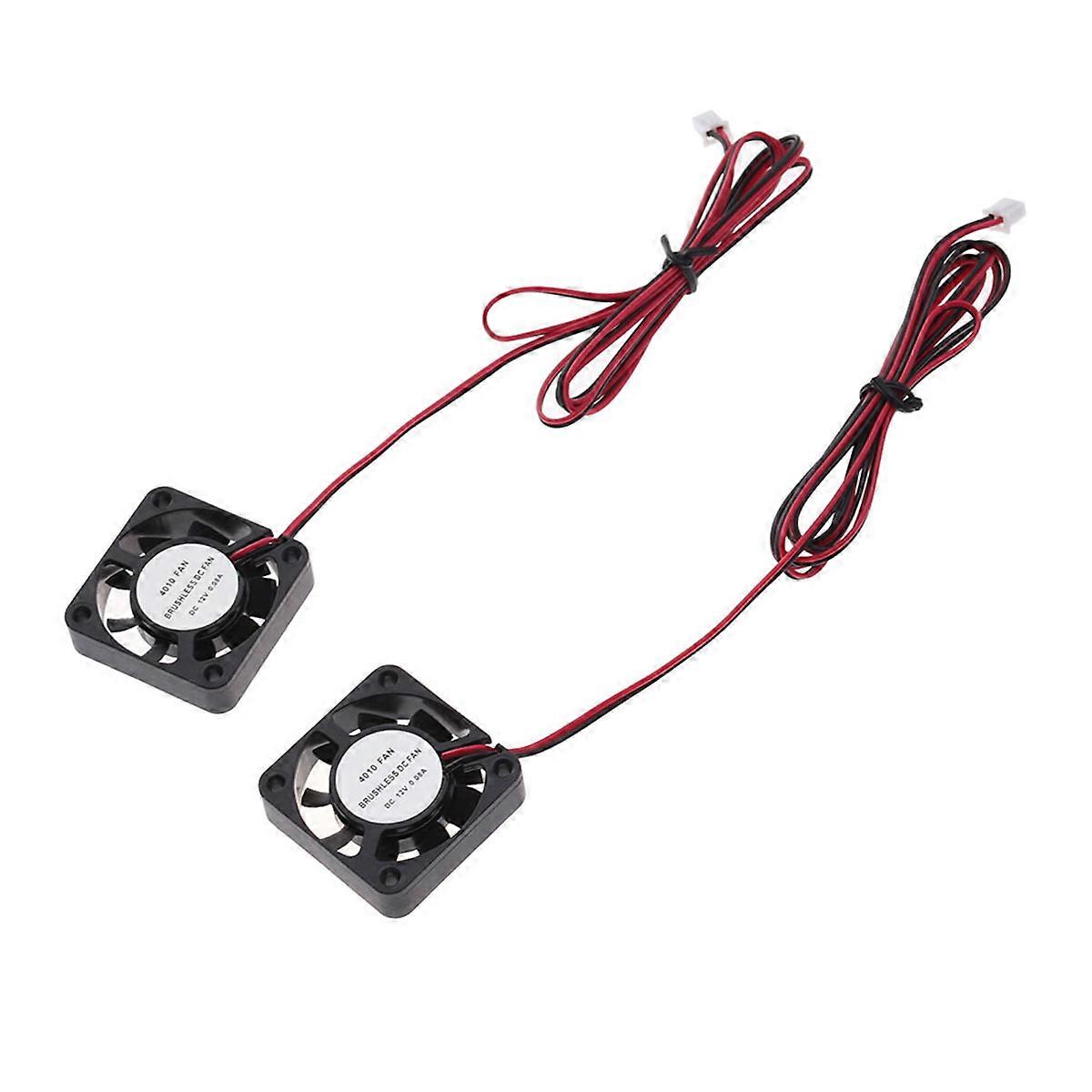 Small Cooling Fan 4010 4Pcs Black Color For 3d Printing Diy Projects With Low Power Consumption And Design