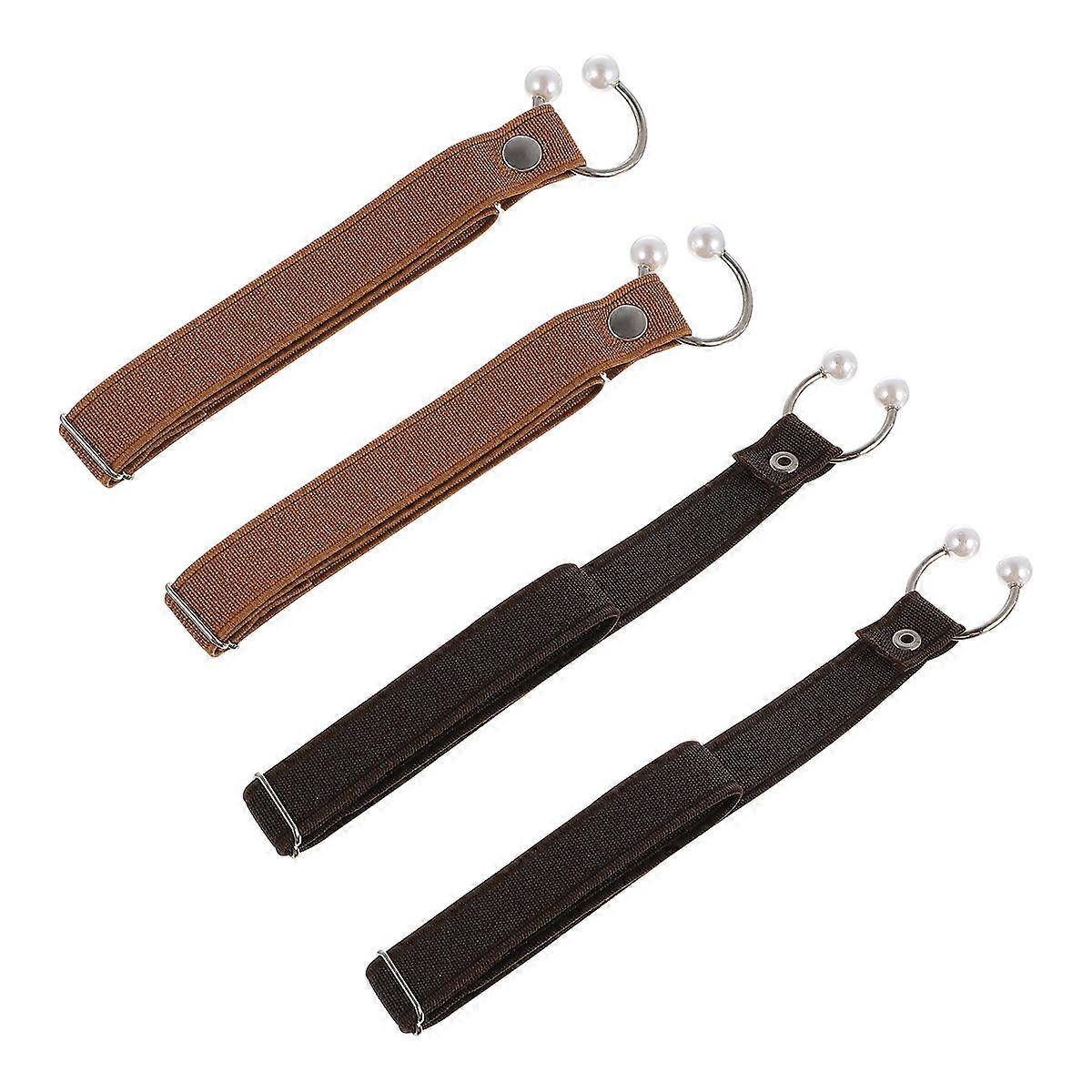 Elastic Loose High Heel Shoe Straps Detachable Slip Shoelaces for Women's Heels, Brown Color Option, Durable & Easy to Wash Footwear Accessories