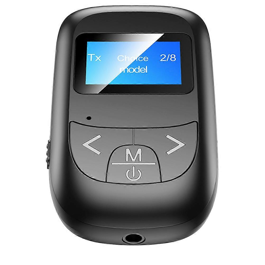 Wireless Transmitting 5.0 Audio Adapter for Home with ABS Material Black