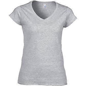Gildan Damen Soft Style Kurzarm v-neck T-Shirt