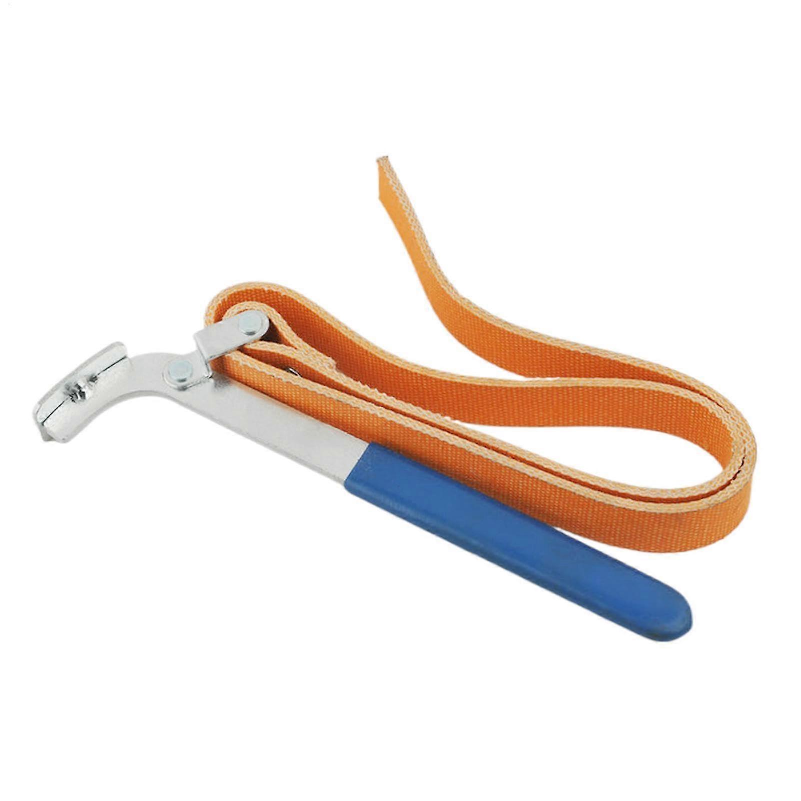 Belt Oil Filter Wrench, Heavy Duty Belt Wrench With Adjustable Handle, Pipe Removal Tool, All-Purpose Oil Filter Wrench