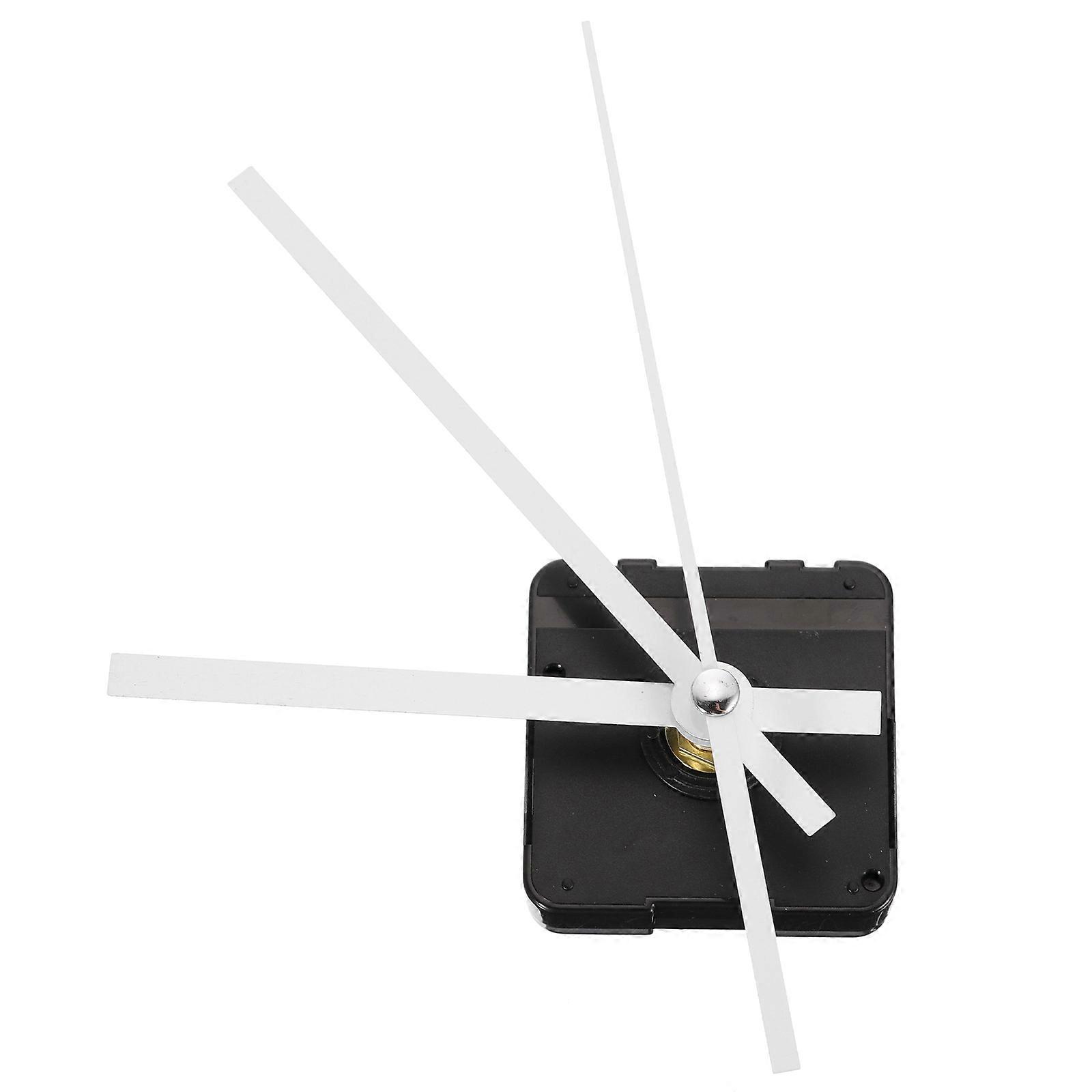 DIY Clock Movement Set with Durable Quartz Mechanism for Home Use White Plastic 1pc