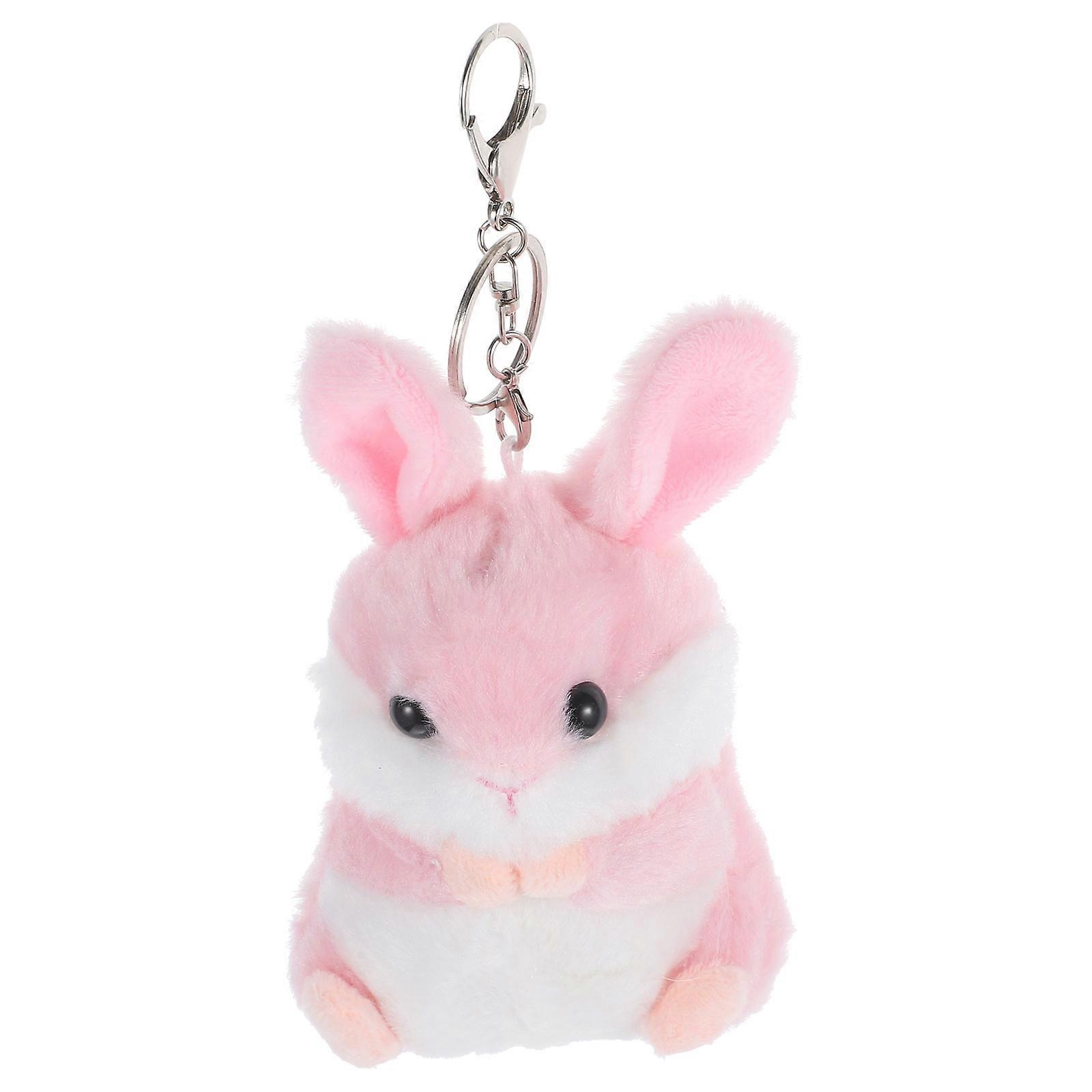 Stuffed Hamster Keychain Soft Animal Keychain With Metal Material For Parties Anniversaries Important Events 1Set