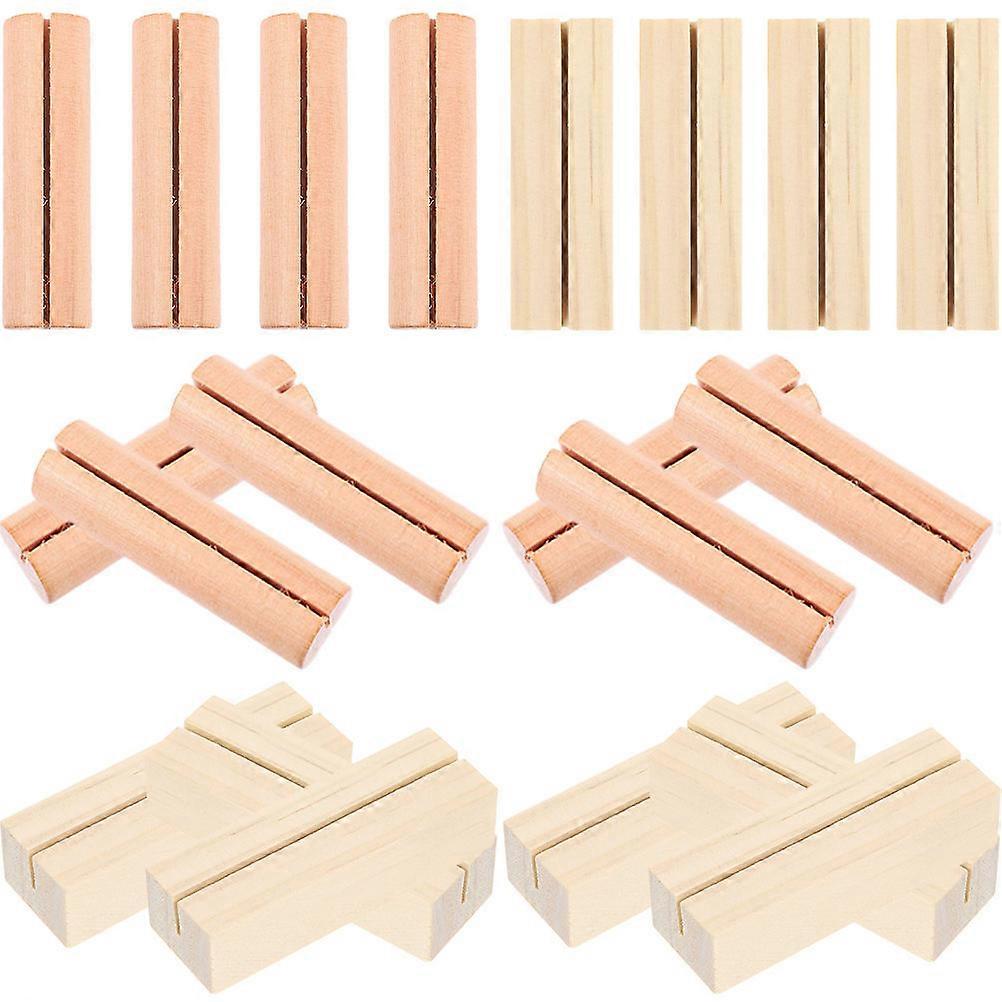 Beige Table Number Holders for Decoration Use in Weddings Parties Banquets 20 Pieces 4.7 Inches