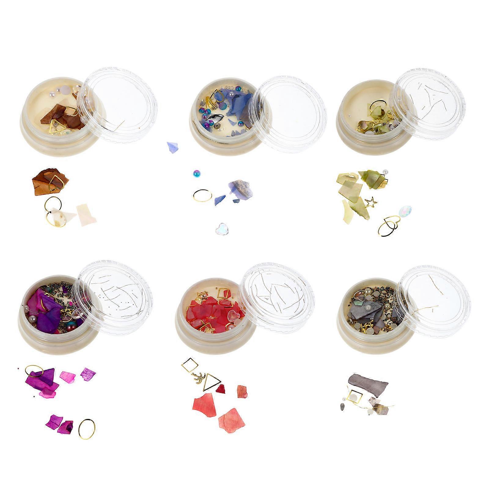 Creative Nail Art Decorative Items Made of Plastic Assorted Color for DIY Lovers 1 Set