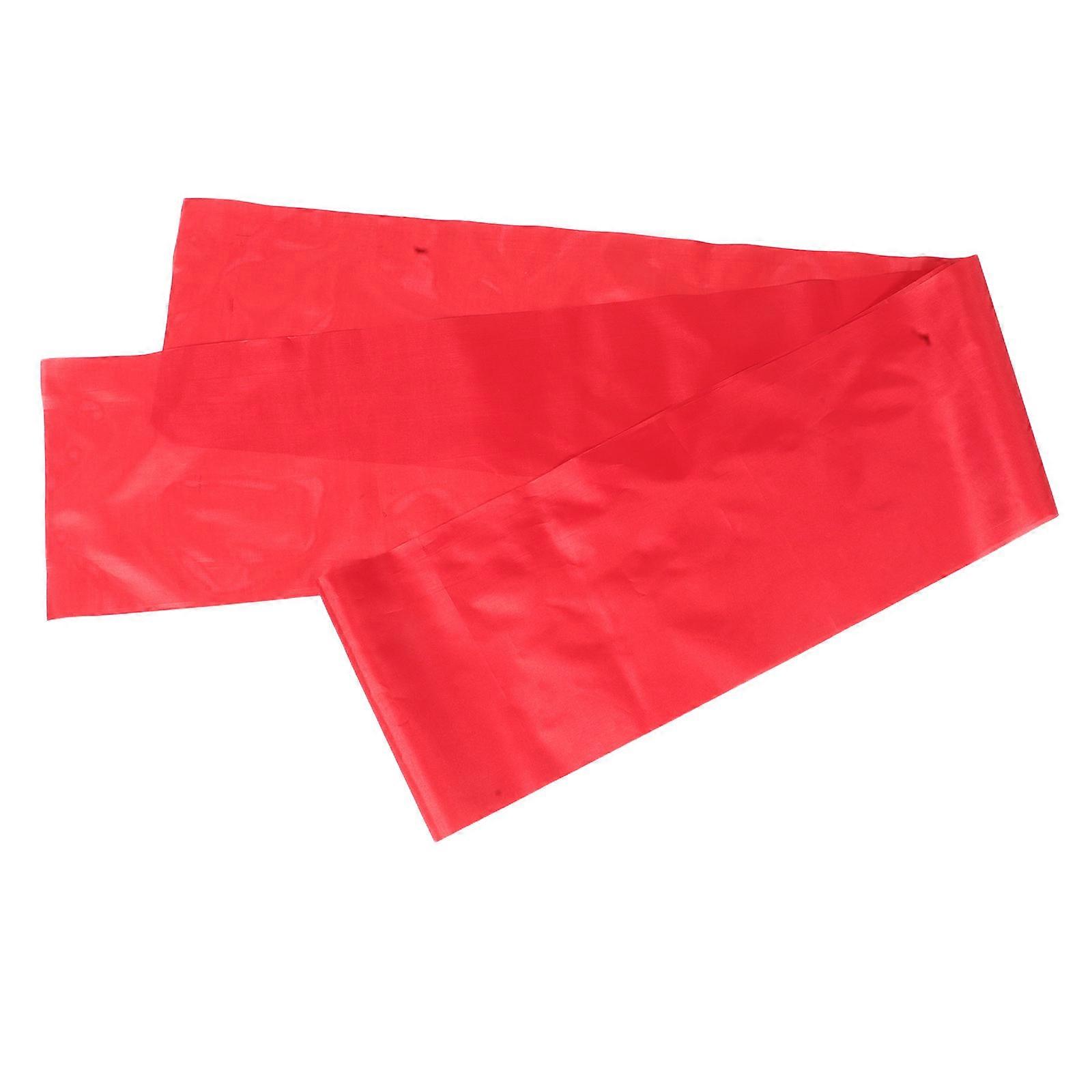 Dance Ribbons Red Silk Long Ribbons With Drum Mallets For Gymnastics And Square Dancing Performances 2Pcs