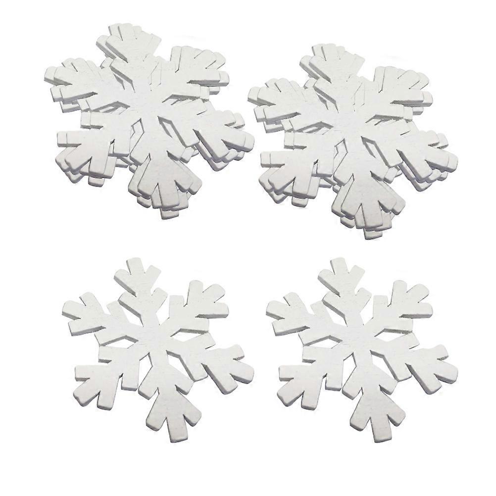 Wood Snowflake Ornaments for Decoration Durable and Attractive Designed for Kids Rooms 50mm