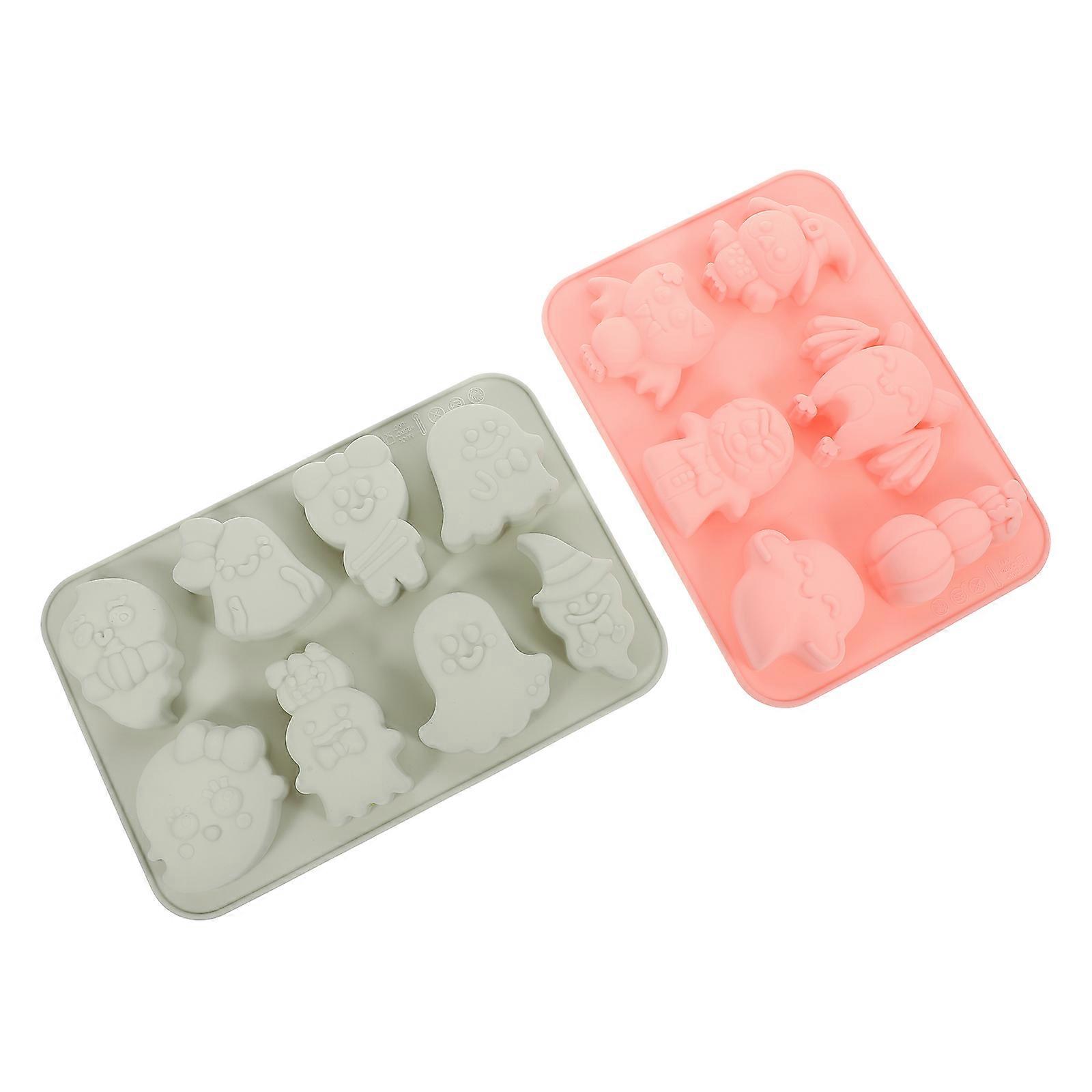 2Set Assorted Color Chocolate Mould For Families Halloween Style Easy To Clean