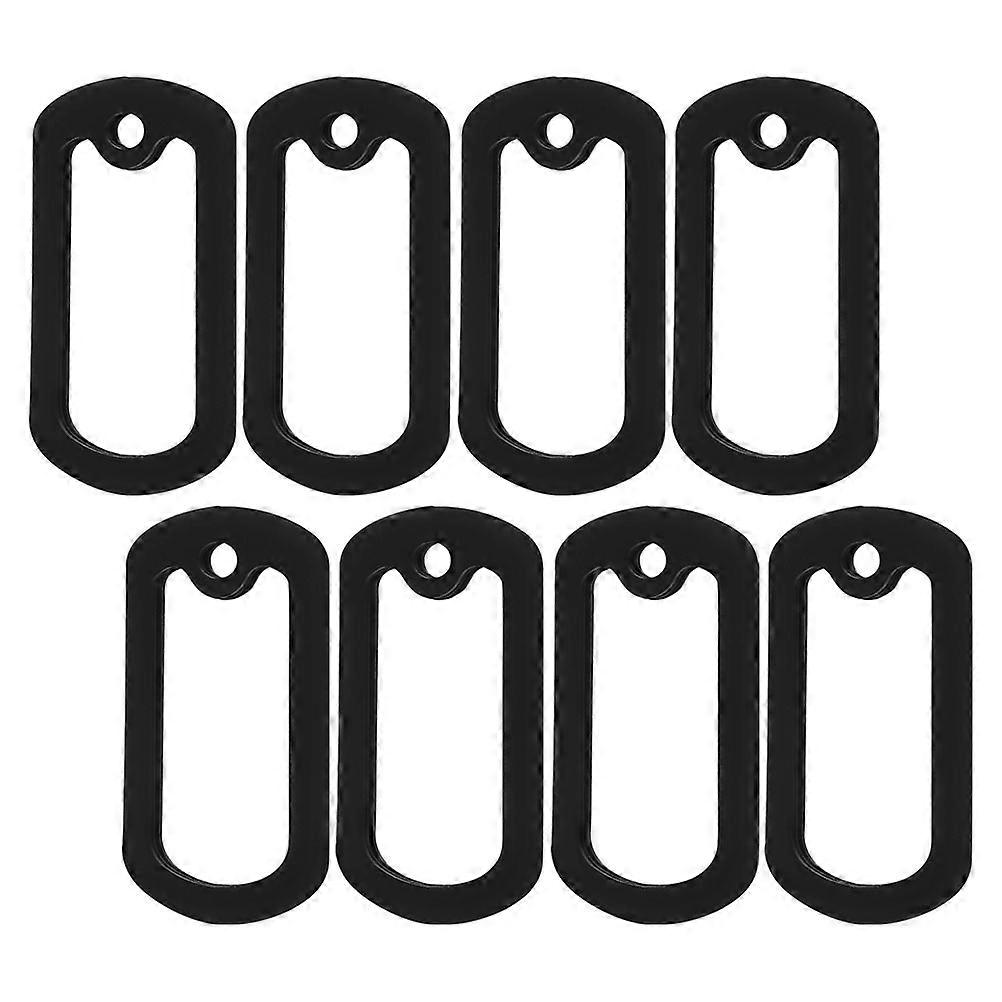8pcs Silicone Dog Tag Silencers Noise Reduction Covers for Pet ID Tags on Collars Smooth, Comfortable Design Practical Pet Accessory
