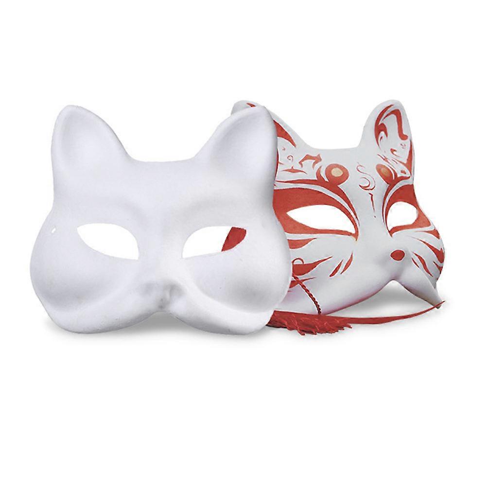 DIY Masks To Decorate Carnival Party Accessories Pulp 18.00X17.00X6.00cm Paintable 10Pack