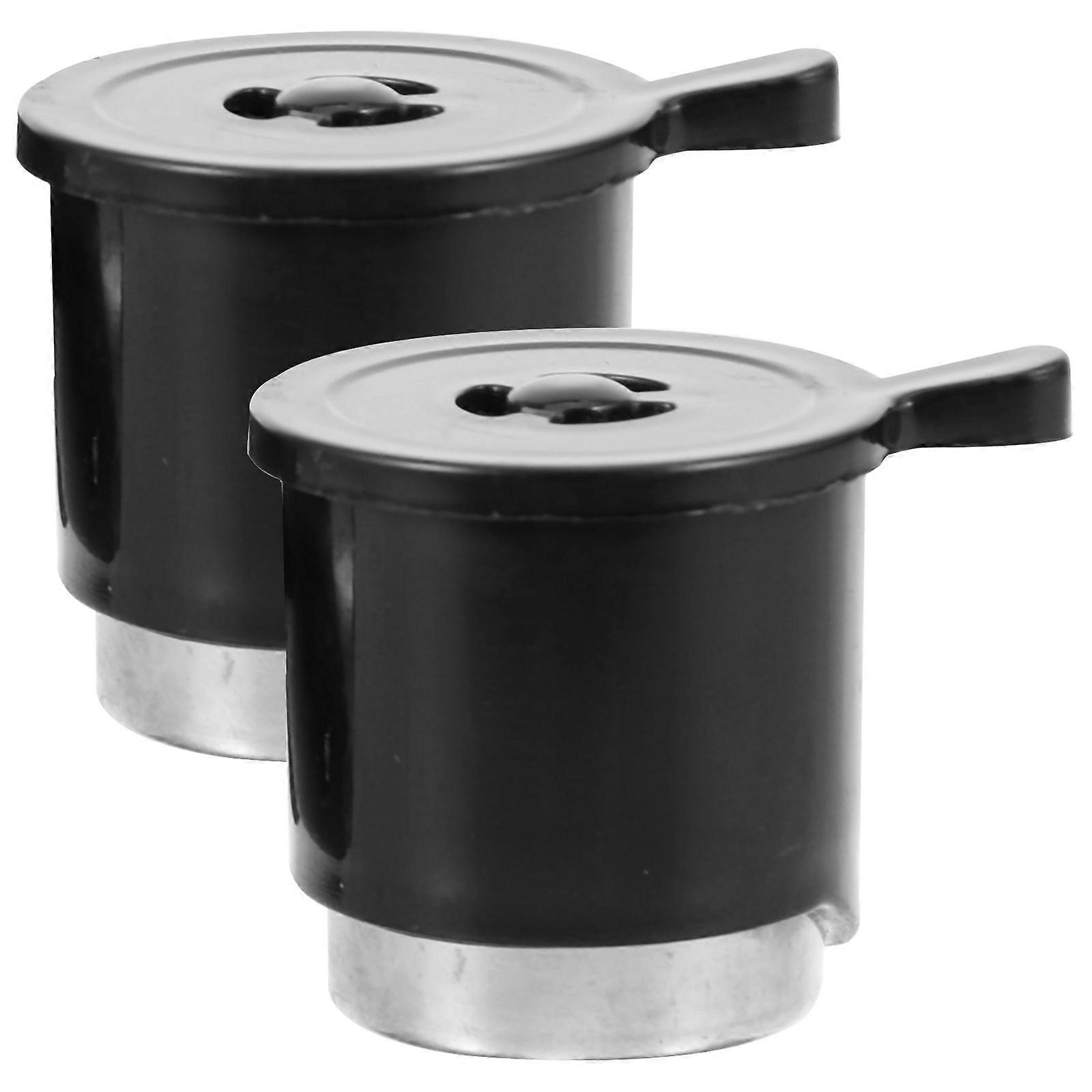 Pressure Cooker Steam Release Handle with Safety Valve Design for Home Use Black Plastic 2pcs