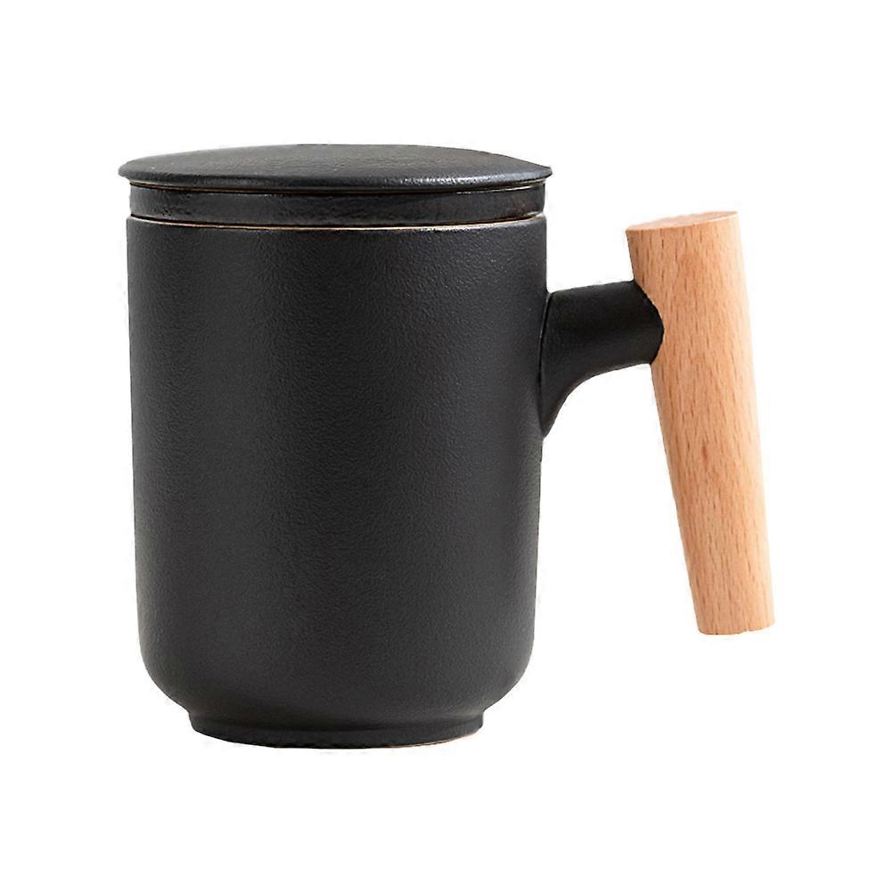Tea Separation Cup Wooden Handle Tea Infuser Cup Tea Straining Wedding 1Set