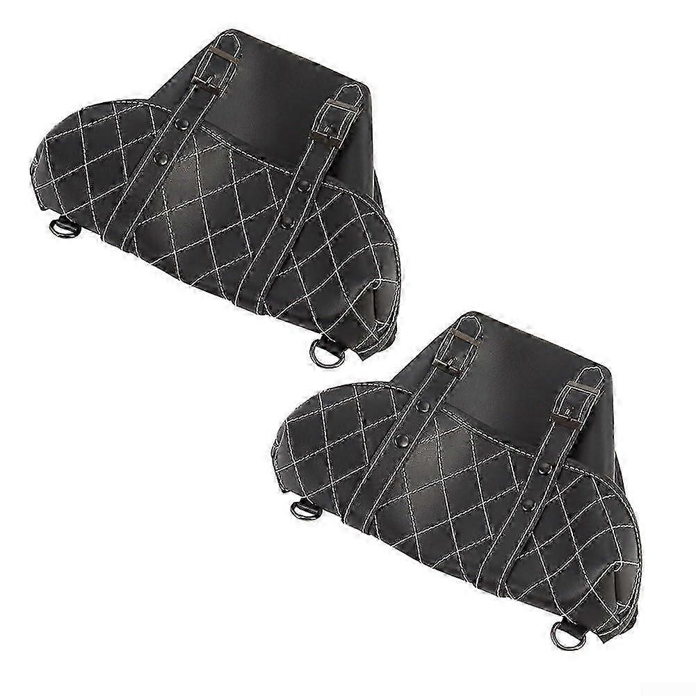 Weatherproof Motorcycle Saddlebags - Secure Storage Solution for All Conditions (Black)