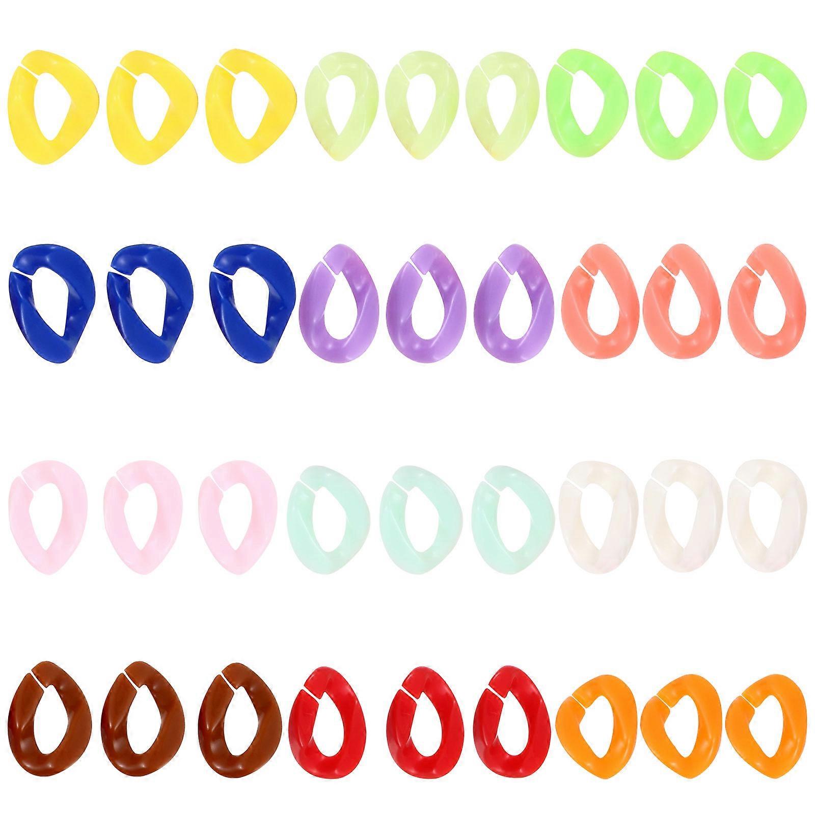 100 Pcs Simple Acrylic Hair Clip Accessories for Versatile DIY Earring Pendants