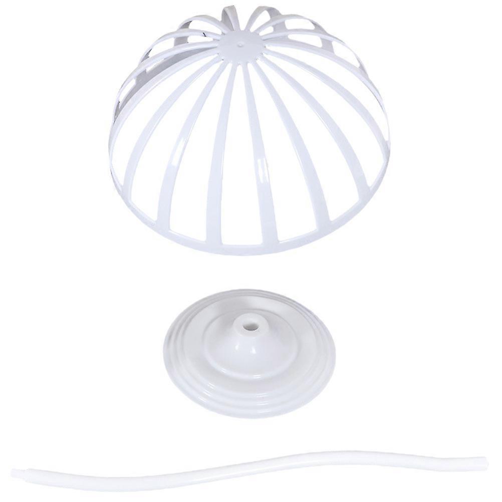 Stylish Plastic Hat Stand for Storage White Color Simple Design and Reusable 6.5 Inches