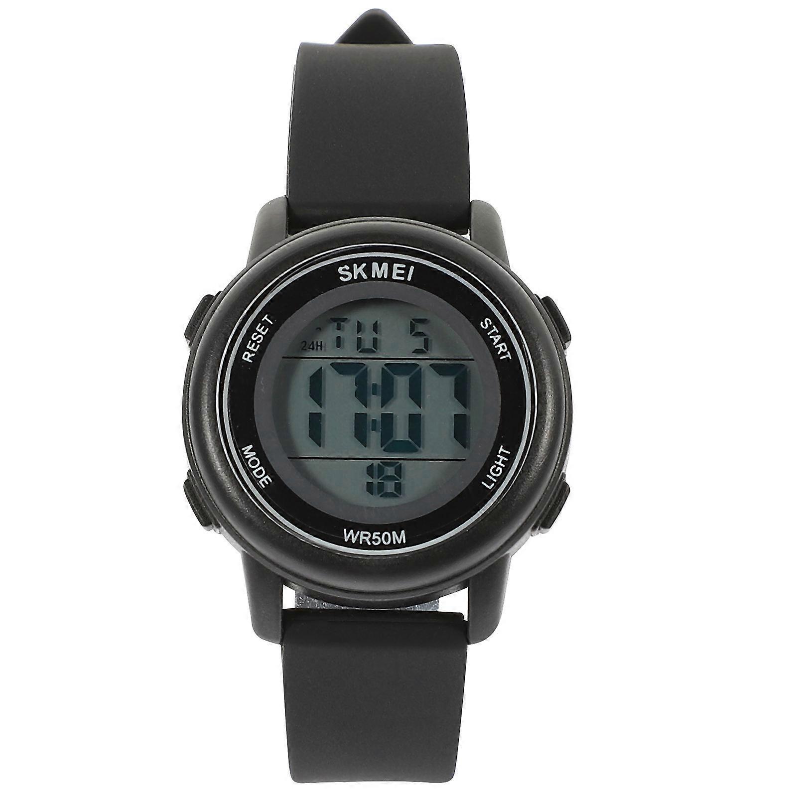 Waterproof Digital Watch For Children Featuring Accurate Timekeeping For Everyday Use In Sleek Black 1Set