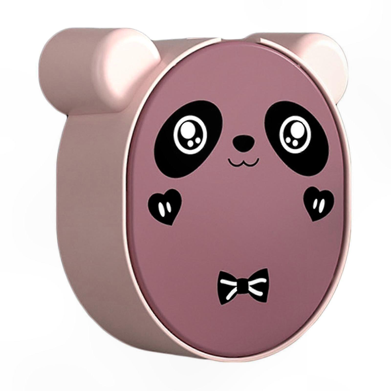 Bathroom Wall-Mounted Soap Dish with Flip Lid and Panda Design
