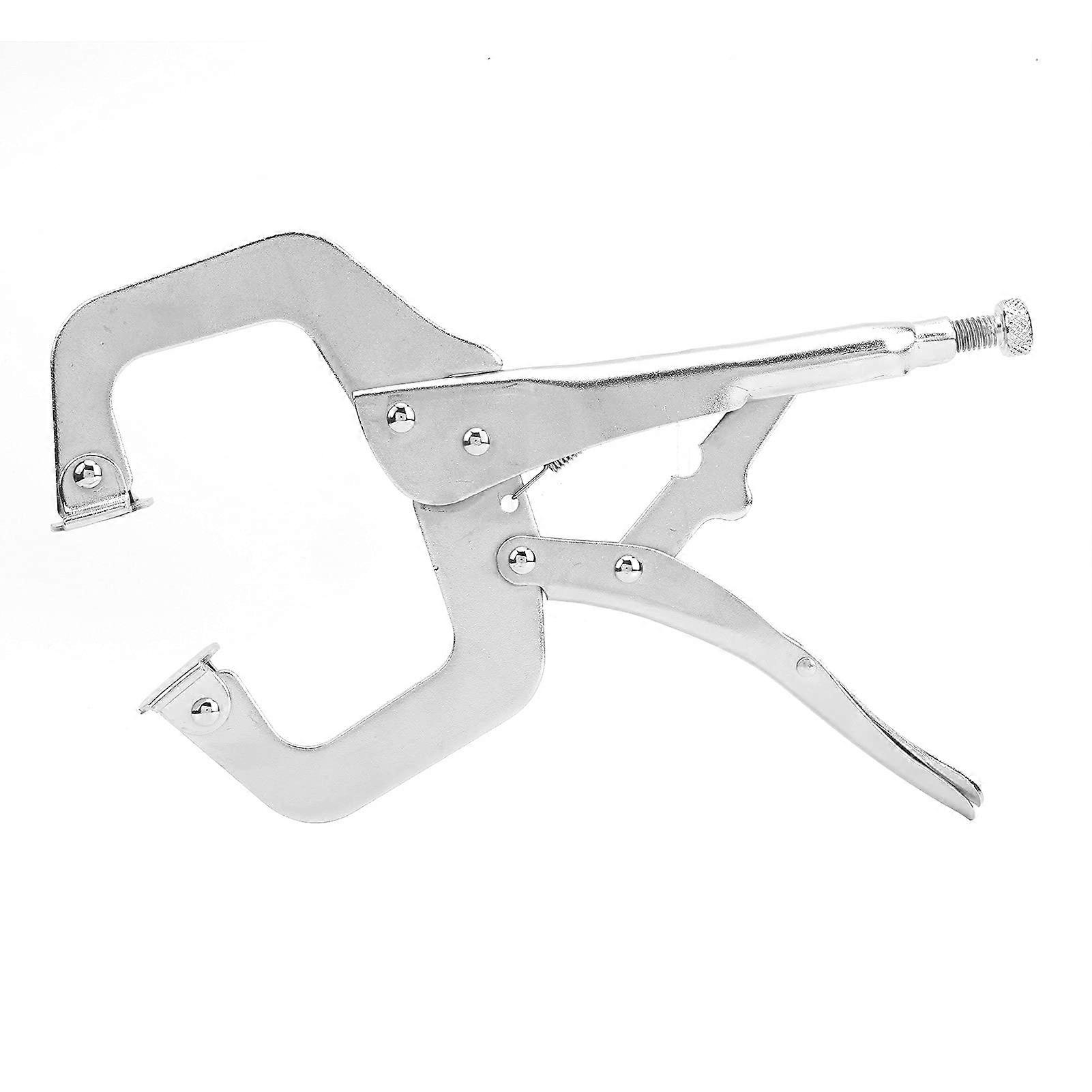 C-Clamp Locking Pliers 11-Inch Heavy-Duty Woodworking Quick Release Tool for Welding Multi-Function Use