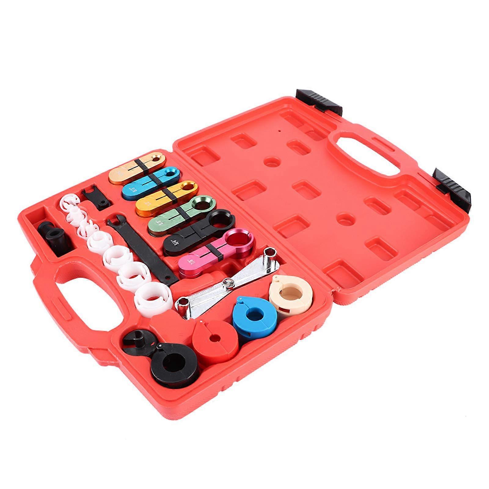 Master Quick Disconnect Kit for AC Fuel Line and Transmission Oil Cooler, 22-Piece Tool Set Compatible with GM Models