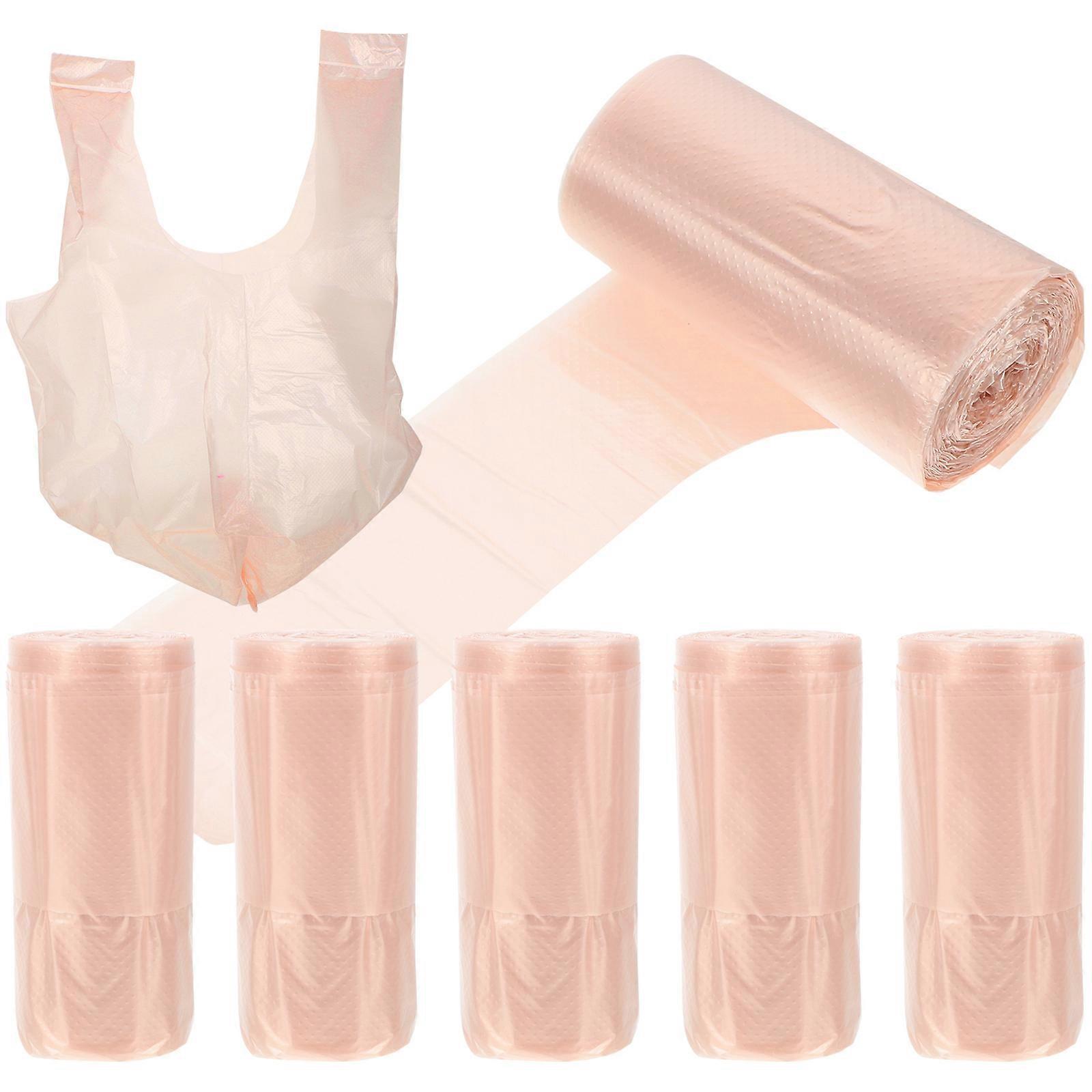 Golden Small Trash Bags for Home Use Made of PE with Excellent Texture and LoadBearing Ability 6 Rolls