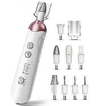 Eletorot Electric Nail File Set, 8 in 1 Professional Manicure and Pedicure Kit, Cordless Pedicure Tools for feet, 5 Speeds Electric Nail Drill Machine