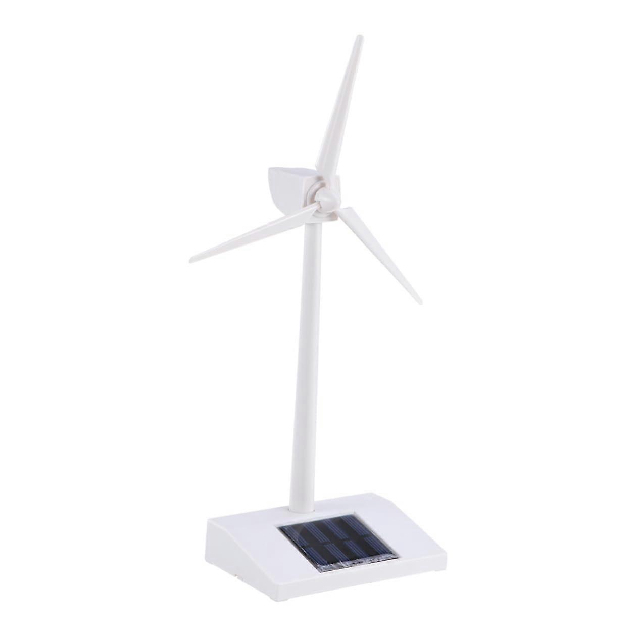 Windmill model teaching solar desktop windmill solarpowered windmill toy windmill model wind turbine solarpowered windmill white