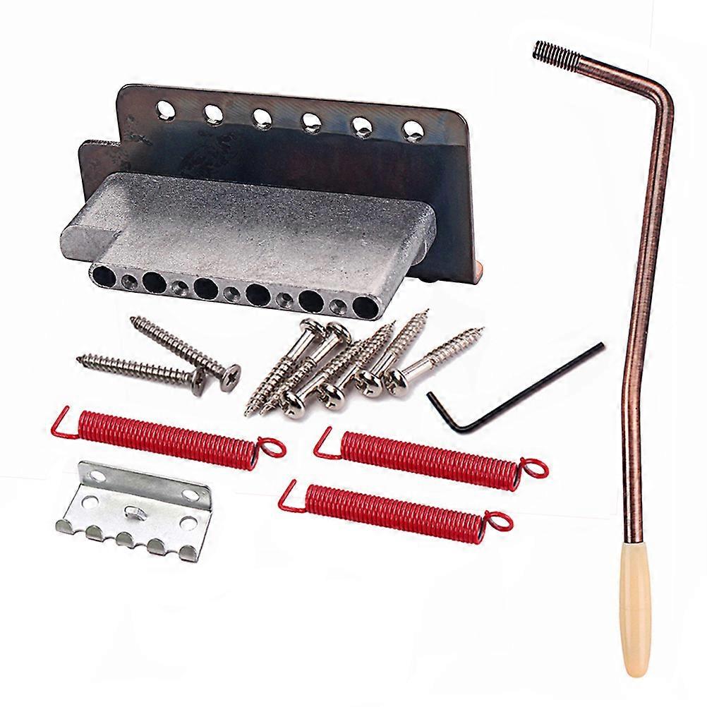Tremolo Bridge System 1 Set Flat Saddle Replacement Parts For Guitar Maintenance Adjustable For Electric Guitar Players