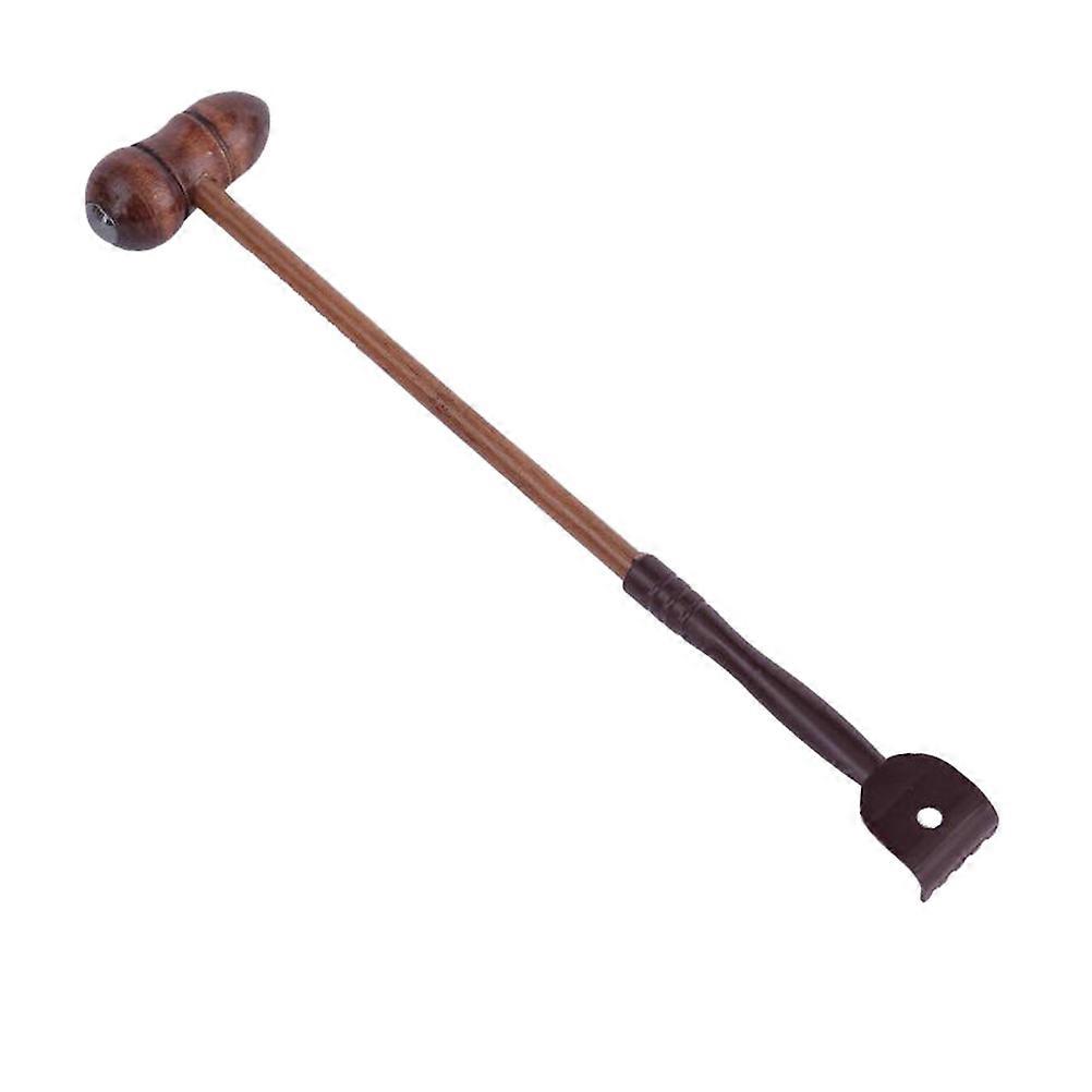 Solid Wood Massage Hammer For Home Use With Roller Ball Design Suitable For Family Members Durable 1Set