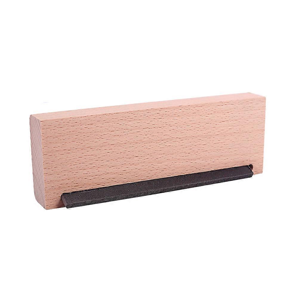 Guitar Fret File R153 Light Brown Maple Woody Block Chamfering Tool for Guitar Maintenance 1Set