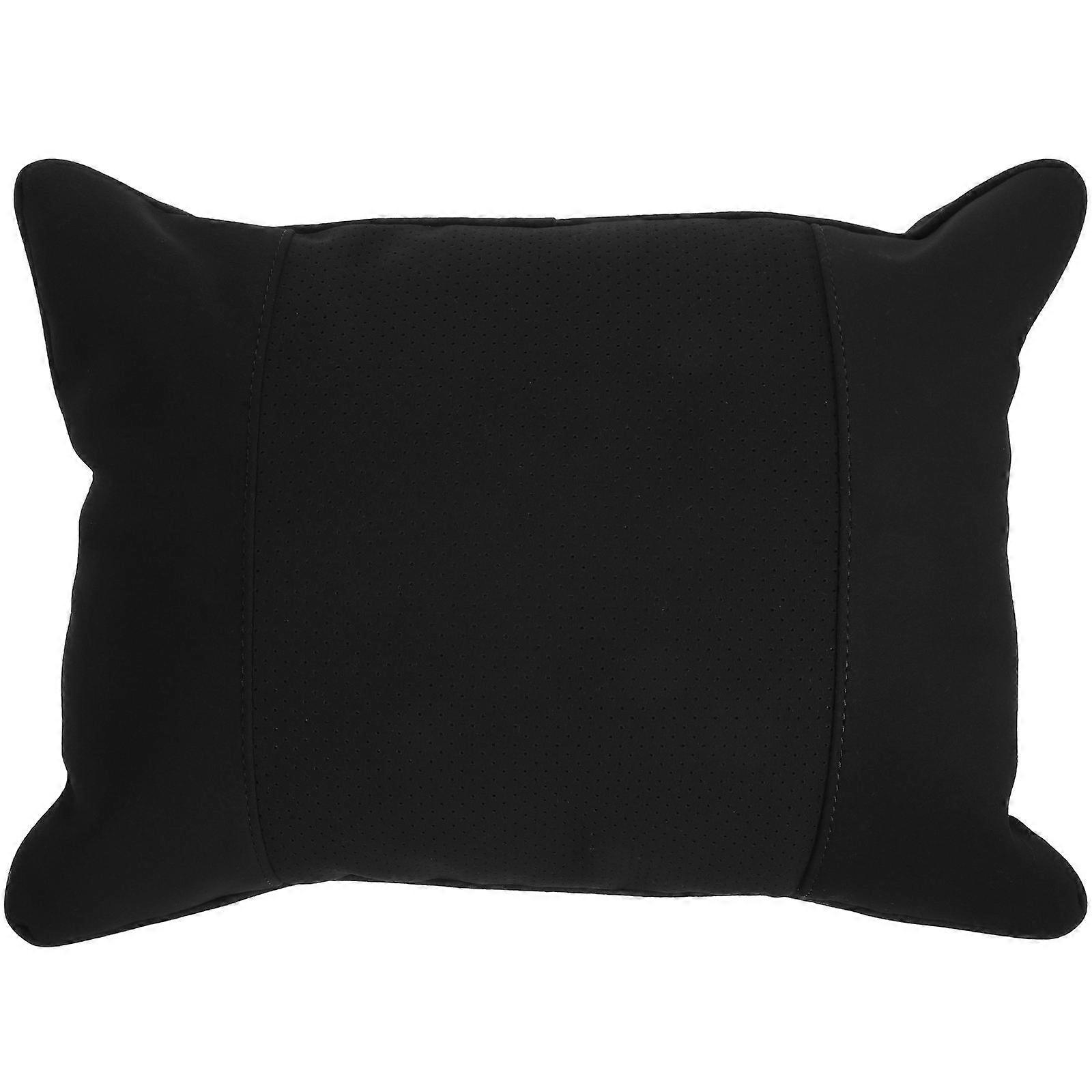 Car Seat Lumbar Support Cushion For Family Driving Fatigue Reduction Black 1Set