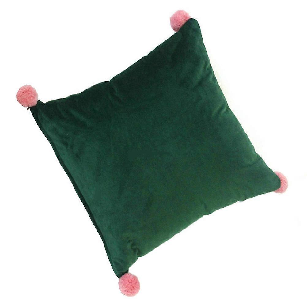 Solid Color Pillowcase Art Sofa Use Green 45x45cm 1Pcs